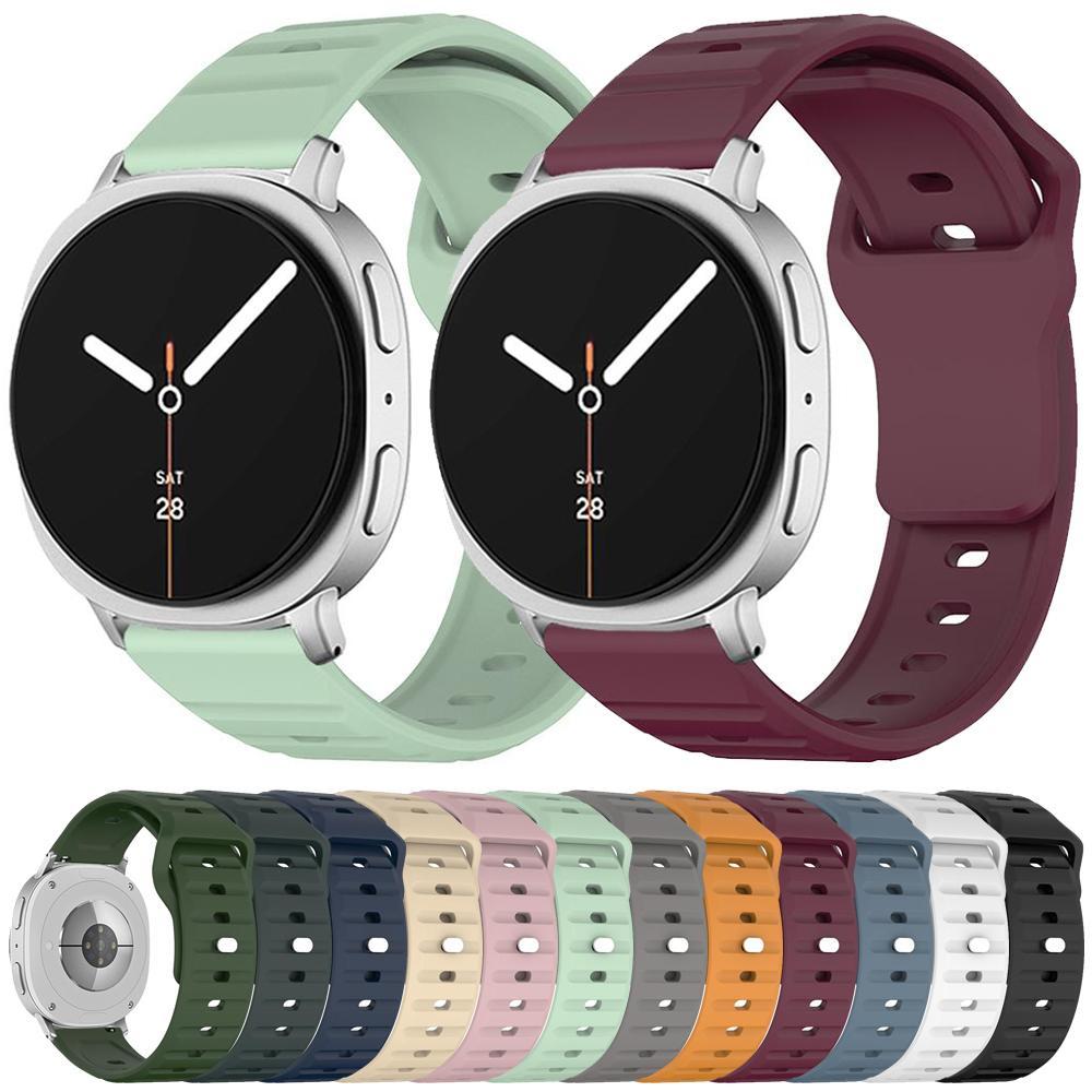 Samsung Galaxy Watch8 Classic Silicone Watch Band Wave Texture Adjustable Sport Strap