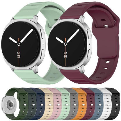 Samsung Galaxy Watch8 Classic Silicone Watch Band Wave Texture Adjustable Sport Strap