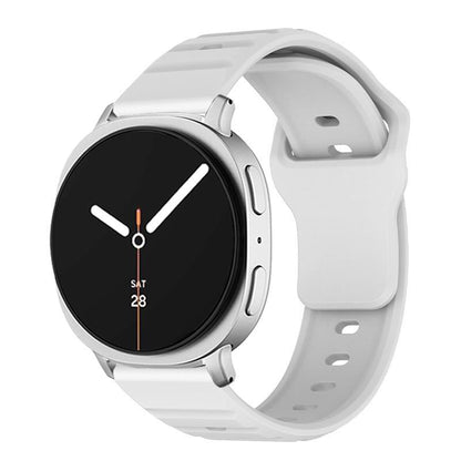 Samsung Galaxy Watch8 Classic Silicone Watch Band Wave Texture Adjustable Sport Strap