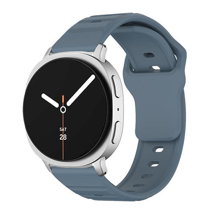 Samsung Galaxy Watch8 Classic Silicone Watch Band Wave Texture Adjustable Sport Strap