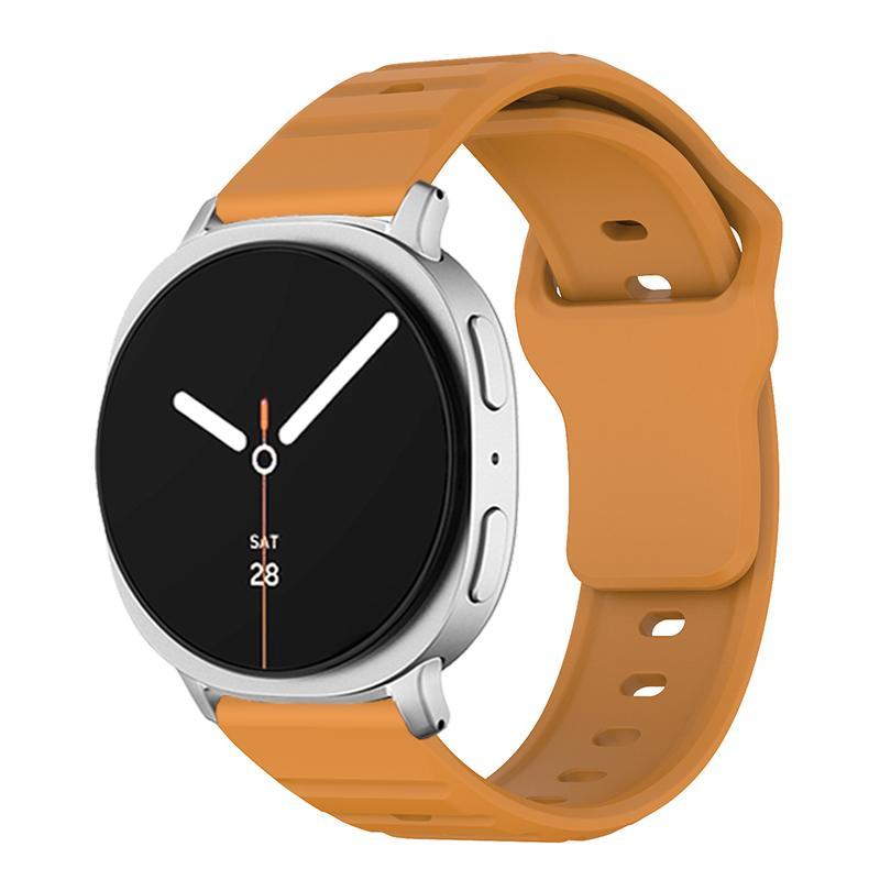 Samsung Galaxy Watch8 Classic Silicone Watch Band Wave Texture Adjustable Sport Strap