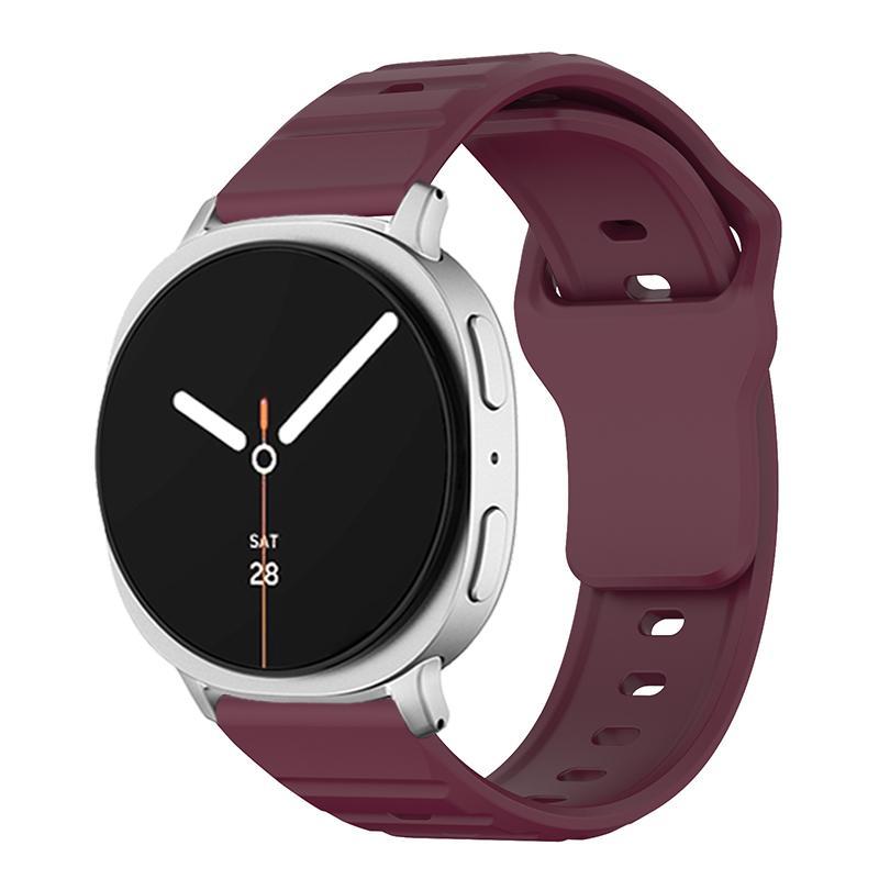 Samsung Galaxy Watch8 Classic Silicone Watch Band Wave Texture Adjustable Sport Strap