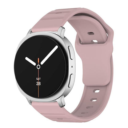 Samsung Galaxy Watch8 Classic Silicone Watch Band Wave Texture Adjustable Sport Strap