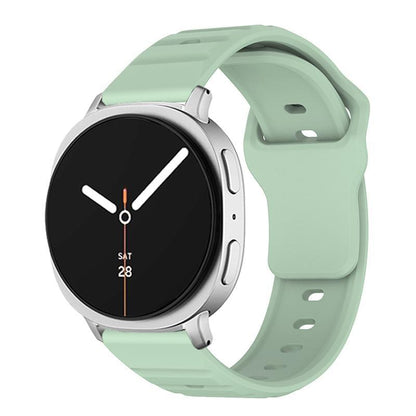 Samsung Galaxy Watch8 Classic Silicone Watch Band Wave Texture Adjustable Sport Strap