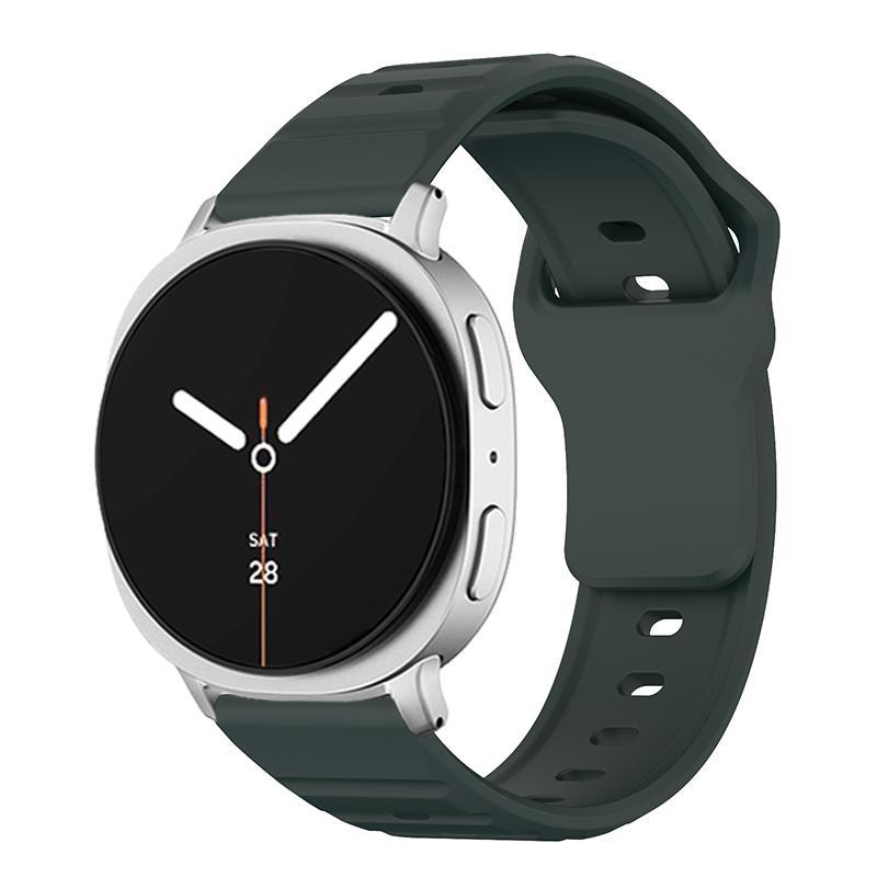 Samsung Galaxy Watch8 Classic Silicone Watch Band Wave Texture Adjustable Sport Strap
