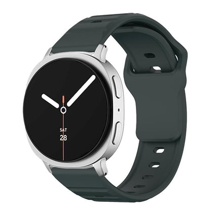 Samsung Galaxy Watch8 Classic Silicone Watch Band Wave Texture Adjustable Sport Strap
