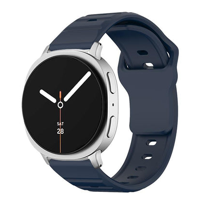 Samsung Galaxy Watch8 Classic Silicone Watch Band Wave Texture Adjustable Sport Strap