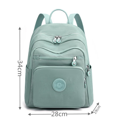 Waterproof Nylon Mini Backpack for Women Lightweight Casual Travel Daypack