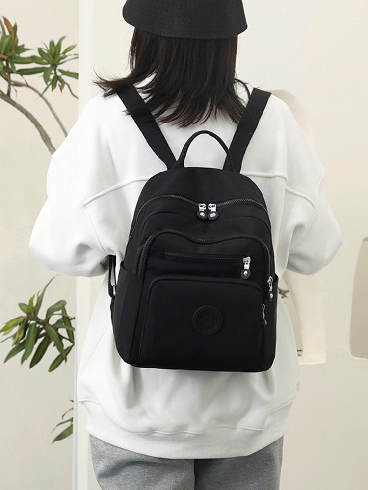 Waterproof Nylon Mini Backpack for Women Lightweight Casual Travel Daypack
