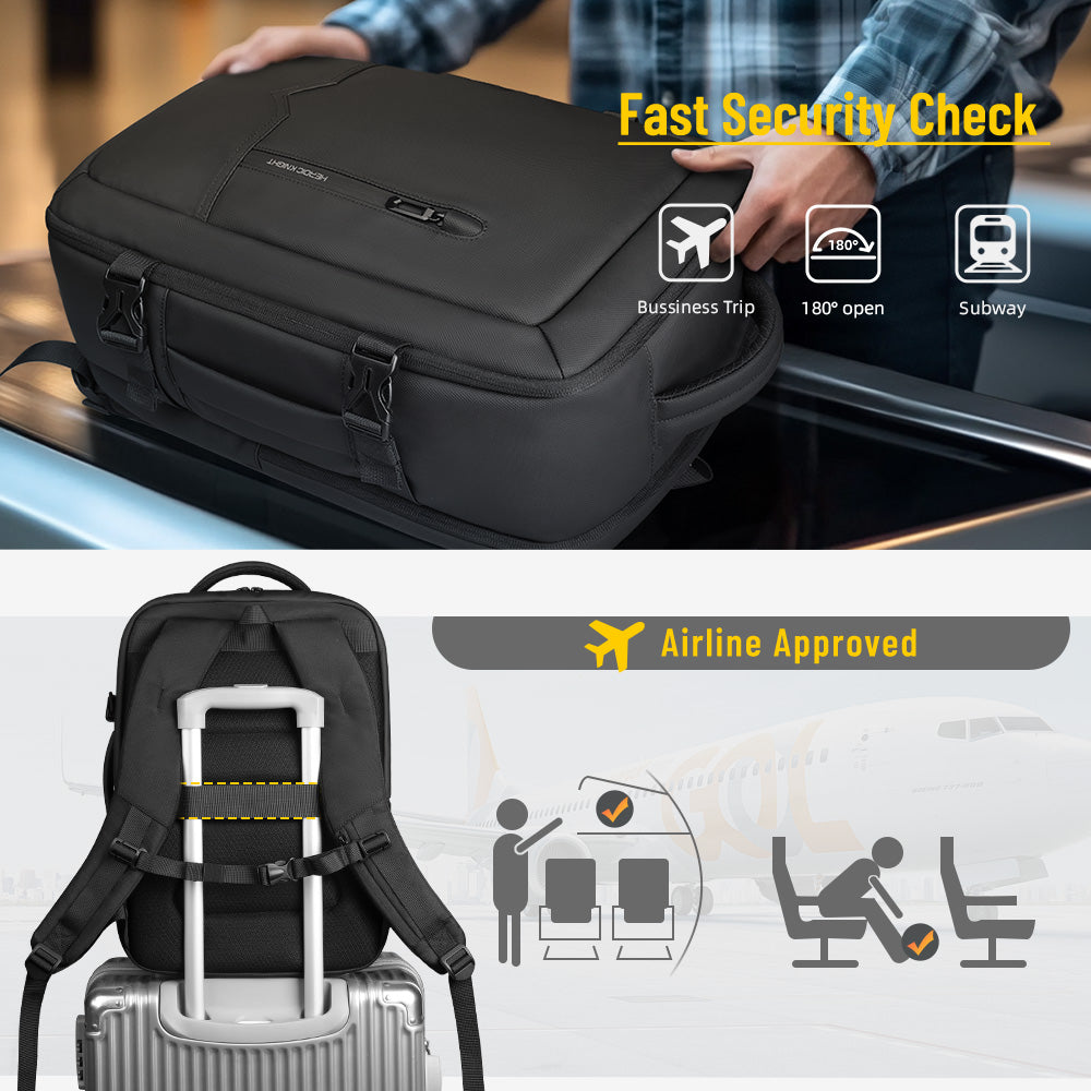 Laptop Backpack Waterproof Business Travel Carry On Backpack with USB Port