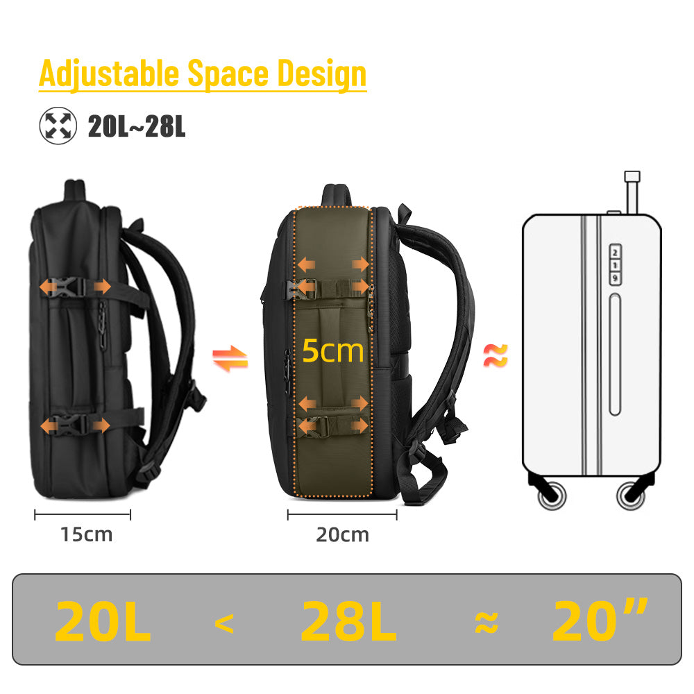 Laptop Backpack Waterproof Business Travel Carry On Backpack with USB Port