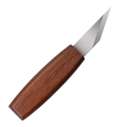 Long Blade Wood Carving Knife with Walnut Handle Precision Whittling Knife