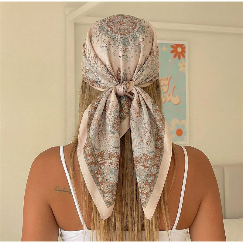 Silk Square Scarf for Women