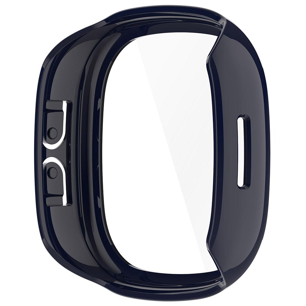 For Fitbit Ace LTE Protective Case with Tempered Glass Screen Protector PC Full Coverage Cover