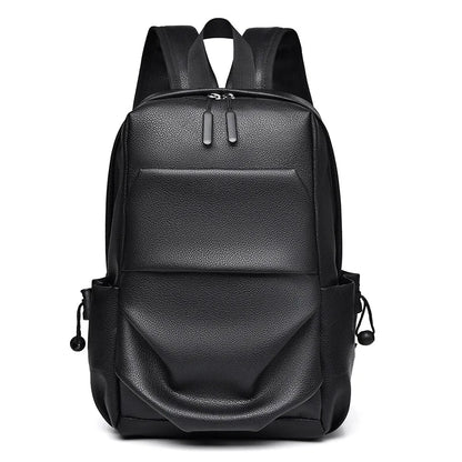 Leather Backpack for Men Waterproof PU Travel & Commuter Backpack