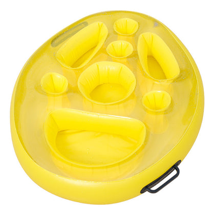 Inflatable Pool Drink Holder Floating Drink Tray for Pool Parties & Beach Fun