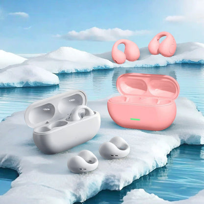 OWS Wireless Bluetooth Ear Clip Earbuds with HD Calls and Low Latency Gaming Audio