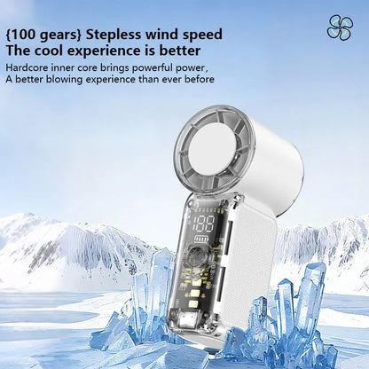 Portable USB Rechargeable Hand Fan High Velocity Mini Cooling Fan for Travel Sports and Camping