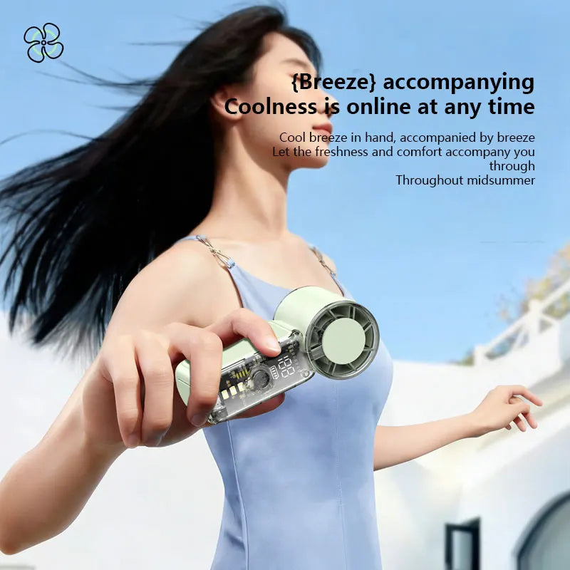 Portable USB Rechargeable Hand Fan High Velocity Mini Cooling Fan for Travel Sports and Camping