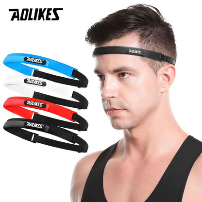 AOLIKES Silicone Sweatband Sports Headband for Running Yoga Cycling Tennis and Fitness