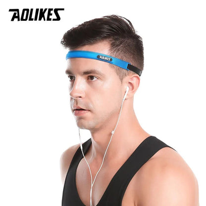AOLIKES Silicone Sweatband Sports Headband for Running Yoga Cycling Tennis and Fitness