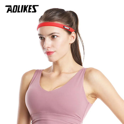 AOLIKES Silicone Sweatband Sports Headband for Running Yoga Cycling Tennis and Fitness