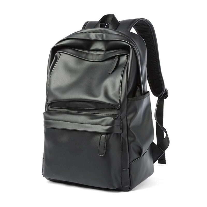 Urban Voyager PU Leather Backpack for Men with Laptop Sleeve back to school backpack