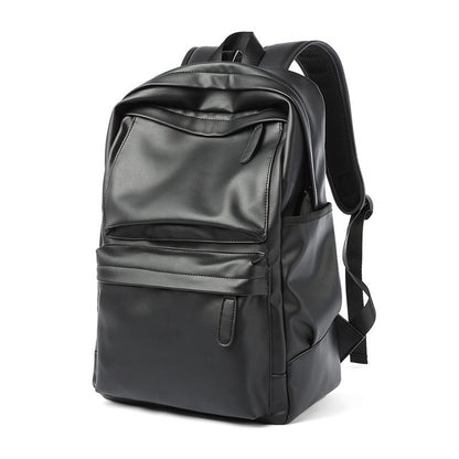 Urban Voyager PU Leather Backpack for Men with Laptop Sleeve back to school backpack