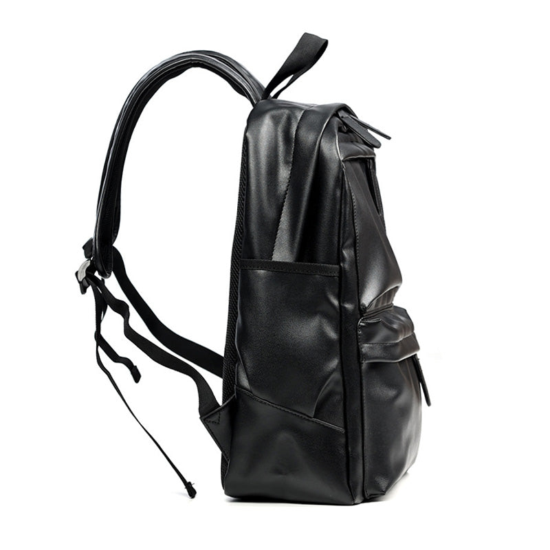 Urban Voyager PU Leather Backpack for Men with Laptop Sleeve back to school backpack