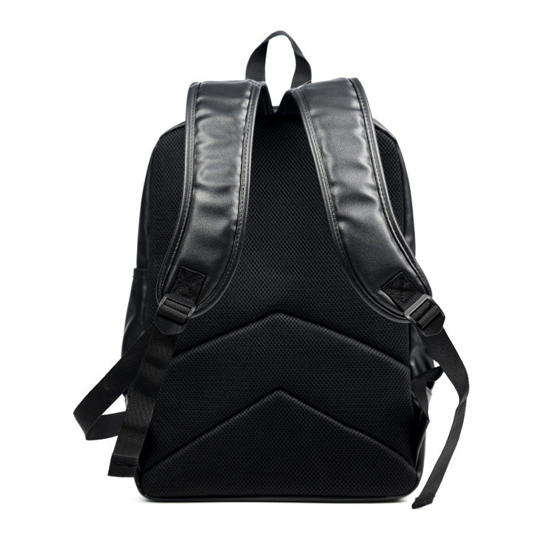 Urban Voyager PU Leather Backpack for Men with Laptop Sleeve back to school backpack