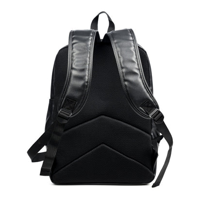 Urban Voyager PU Leather Backpack for Men with Laptop Sleeve back to school backpack