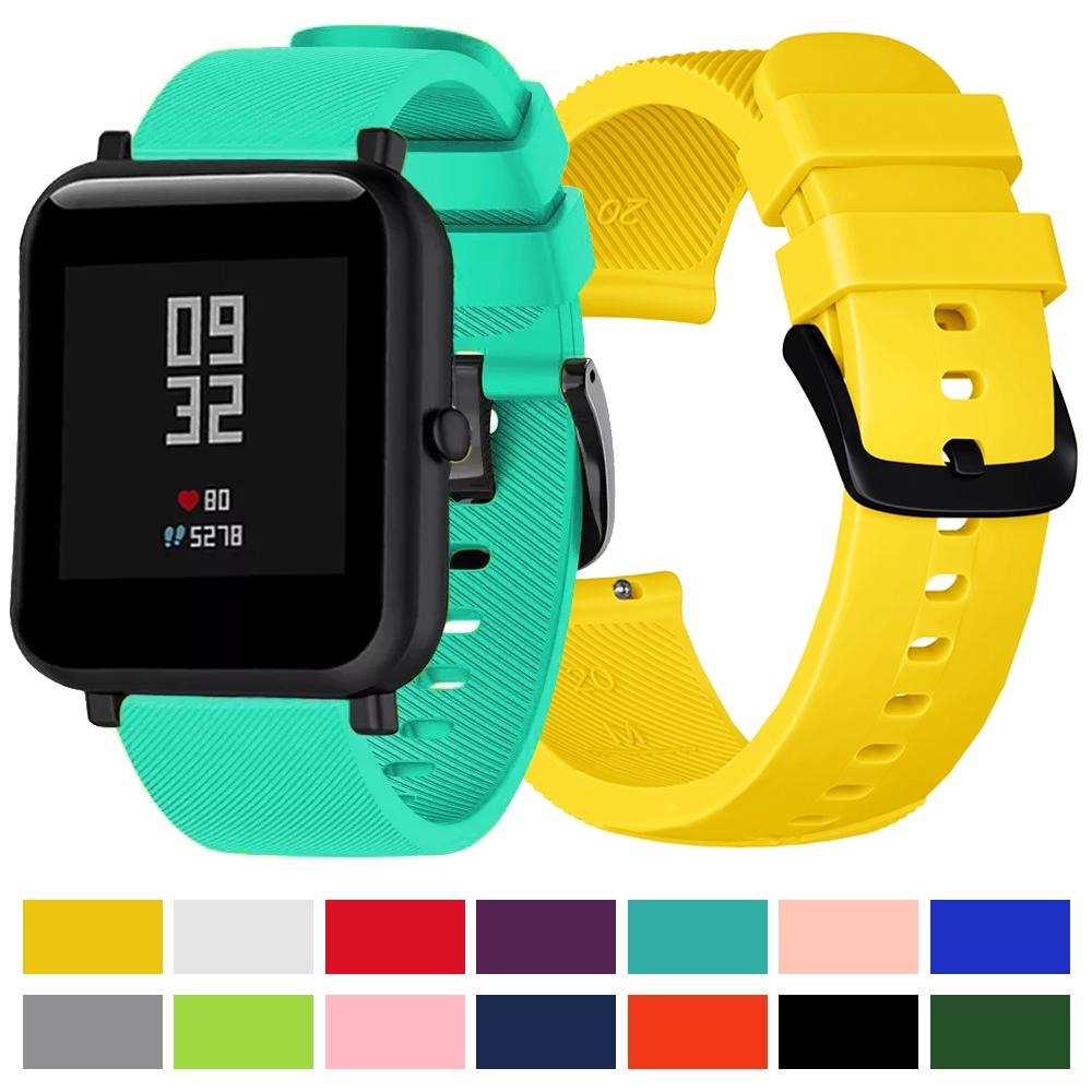 Crazy Horse Silicone Watch Band for Huami Amazfit Bip Lite 20mm Soft Replacement Strap