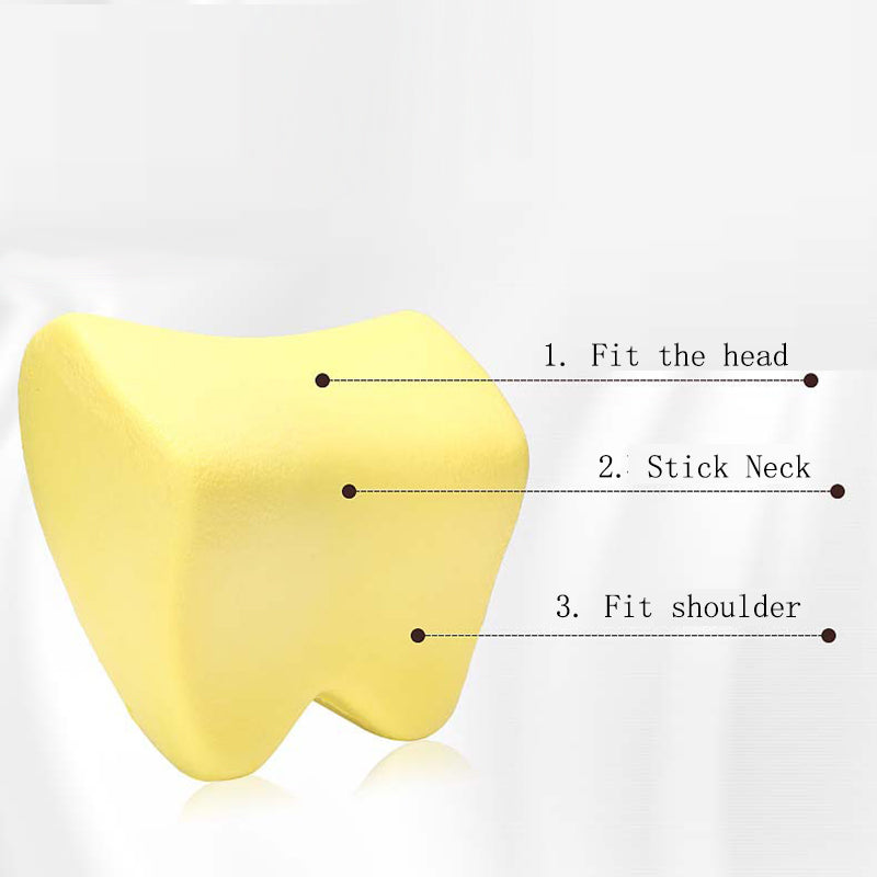 Memory Foam Car Neck Pillow Ergonomic Headrest Cushion for Car Seat Neck Support and Travel Comfort
