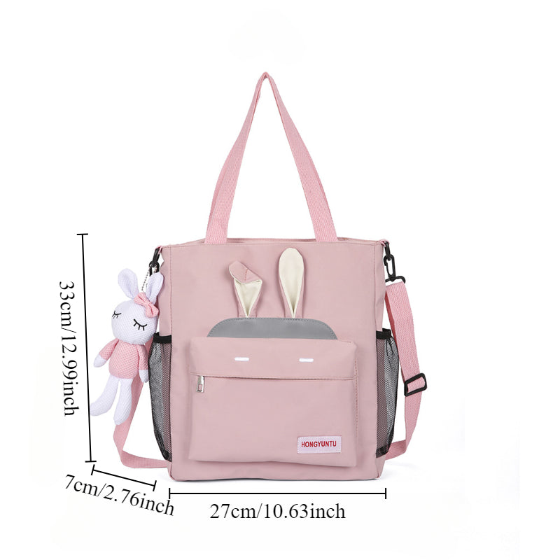 Large Capacity Crossbody Bag for Students, Cute Student Shoulder Bag, Multifunctional College Messenger Bag