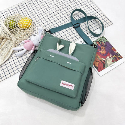 Large Capacity Crossbody Bag for Students, Cute Student Shoulder Bag, Multifunctional College Messenger Bag
