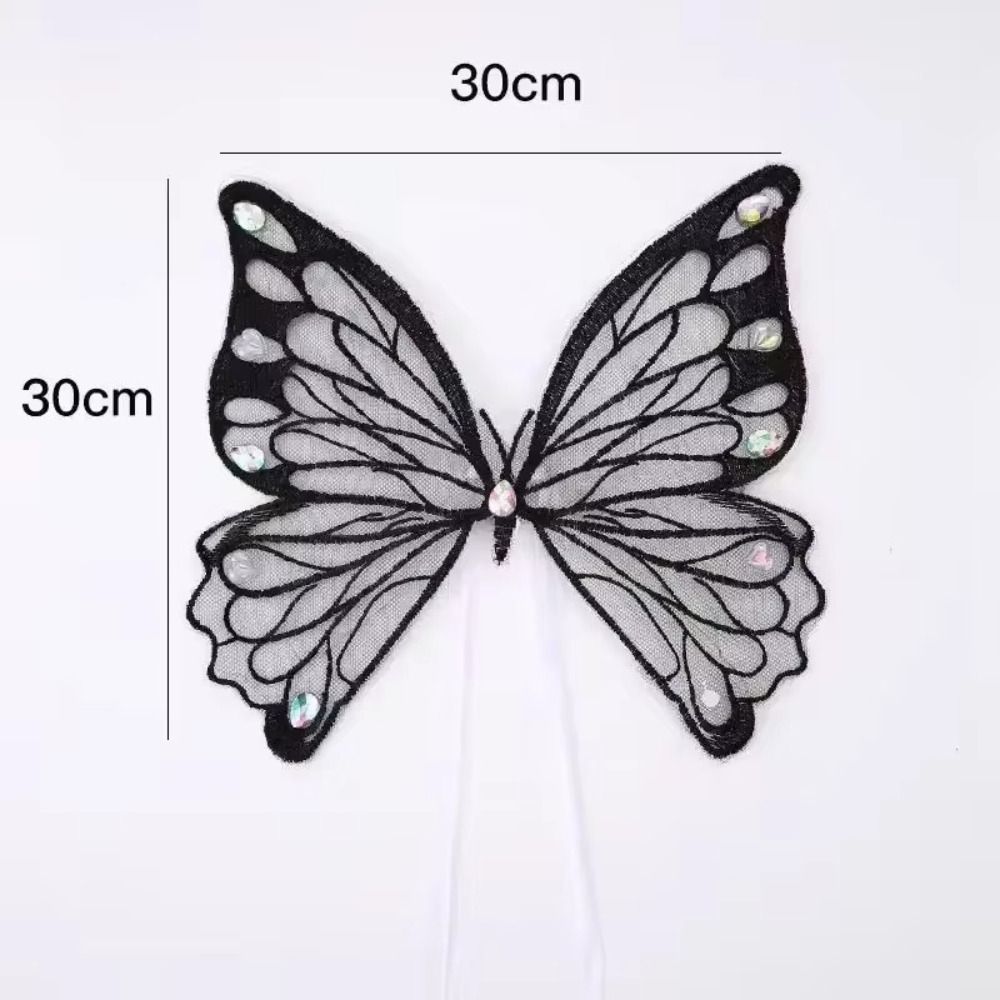 Glowing Dog Butterfly Wings Adjustable Pet Costume Wings for Small & Medium Dogs