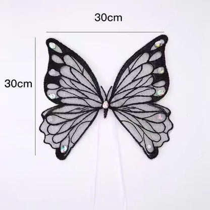 Glowing Dog Butterfly Wings Adjustable Pet Costume Wings for Small & Medium Dogs