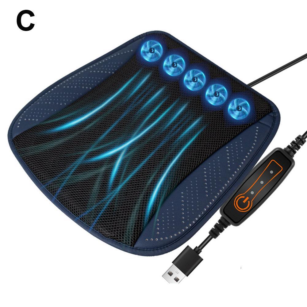 Car Cooling Seat Cushion with Fans USB Ventilated Seat Pad Speed Cooling for Cars