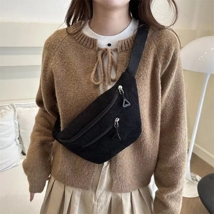 Urban Guard Corduroy Crossbody Bag with Anti Theft Design for Women, back to school backpack Everyday Sling