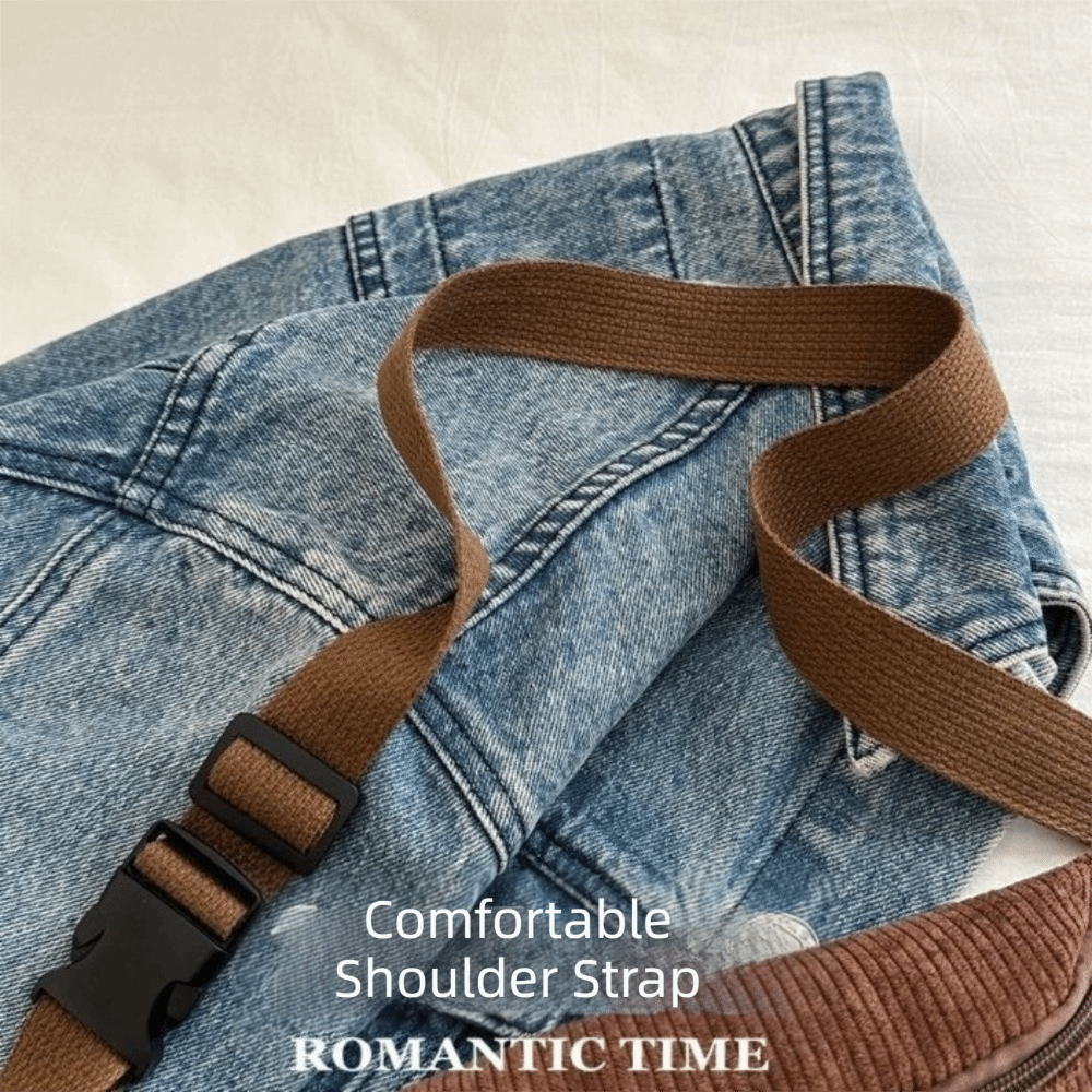 Urban Guard Corduroy Crossbody Bag with Anti Theft Design for Women, back to school backpack Everyday Sling