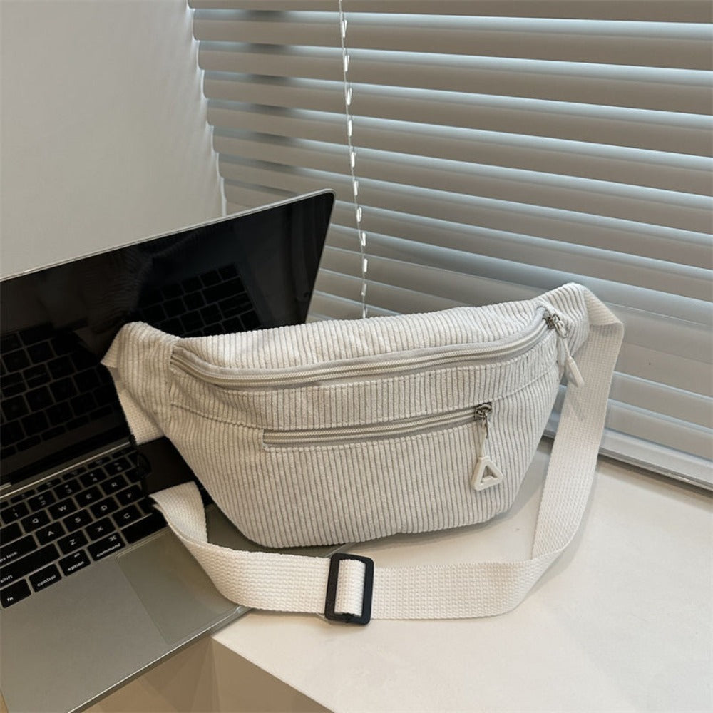 Urban Guard Corduroy Crossbody Bag with Anti Theft Design for Women, back to school backpack Everyday Sling