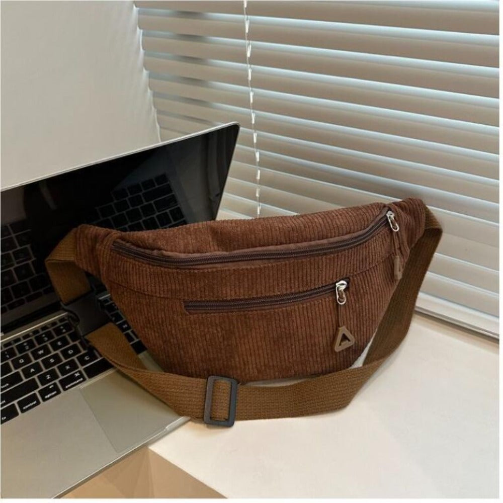 Urban Guard Corduroy Crossbody Bag with Anti Theft Design for Women, back to school backpack Everyday Sling