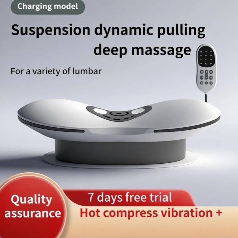AirLift Lumbar Traction Device with Heat and Vibration Back Massager