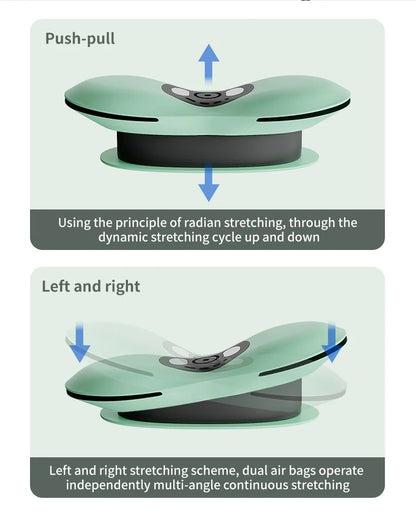 AirLift Lumbar Traction Device with Heat and Vibration Back Massager