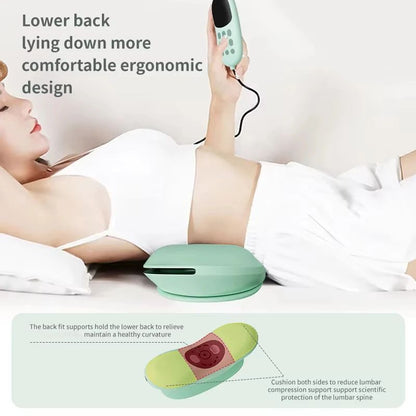 AirLift Lumbar Traction Device with Heat and Vibration Back Massager