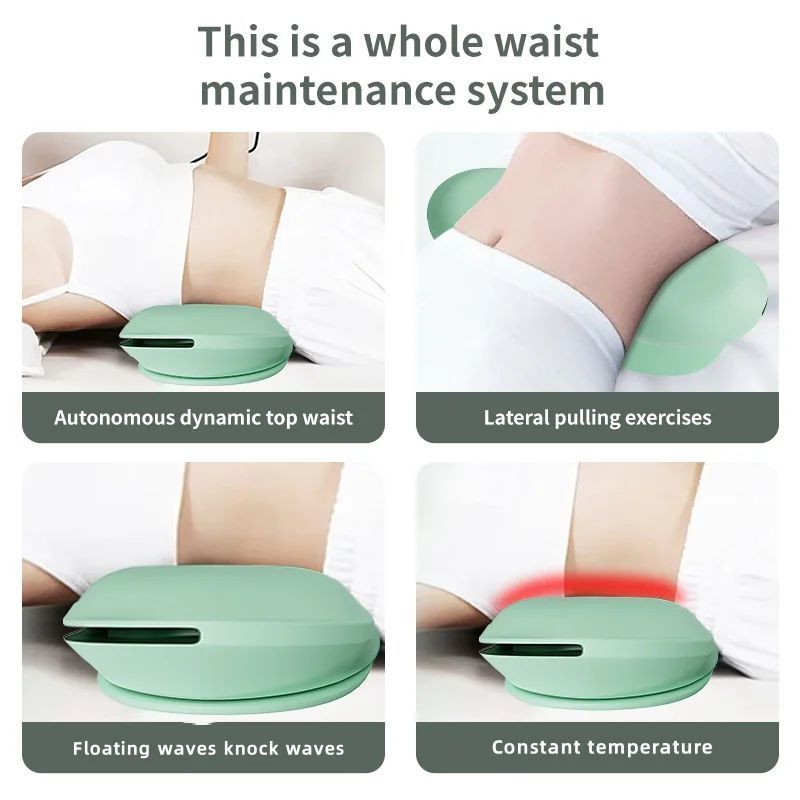AirLift Lumbar Traction Device with Heat and Vibration Back Massager