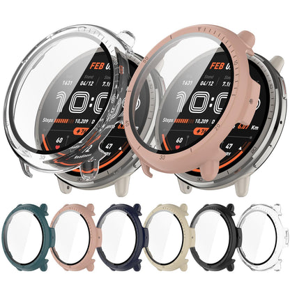 Amazfit Active 2 A2437 PC Watch Case with Tempered Glass Screen Protector Full Coverage