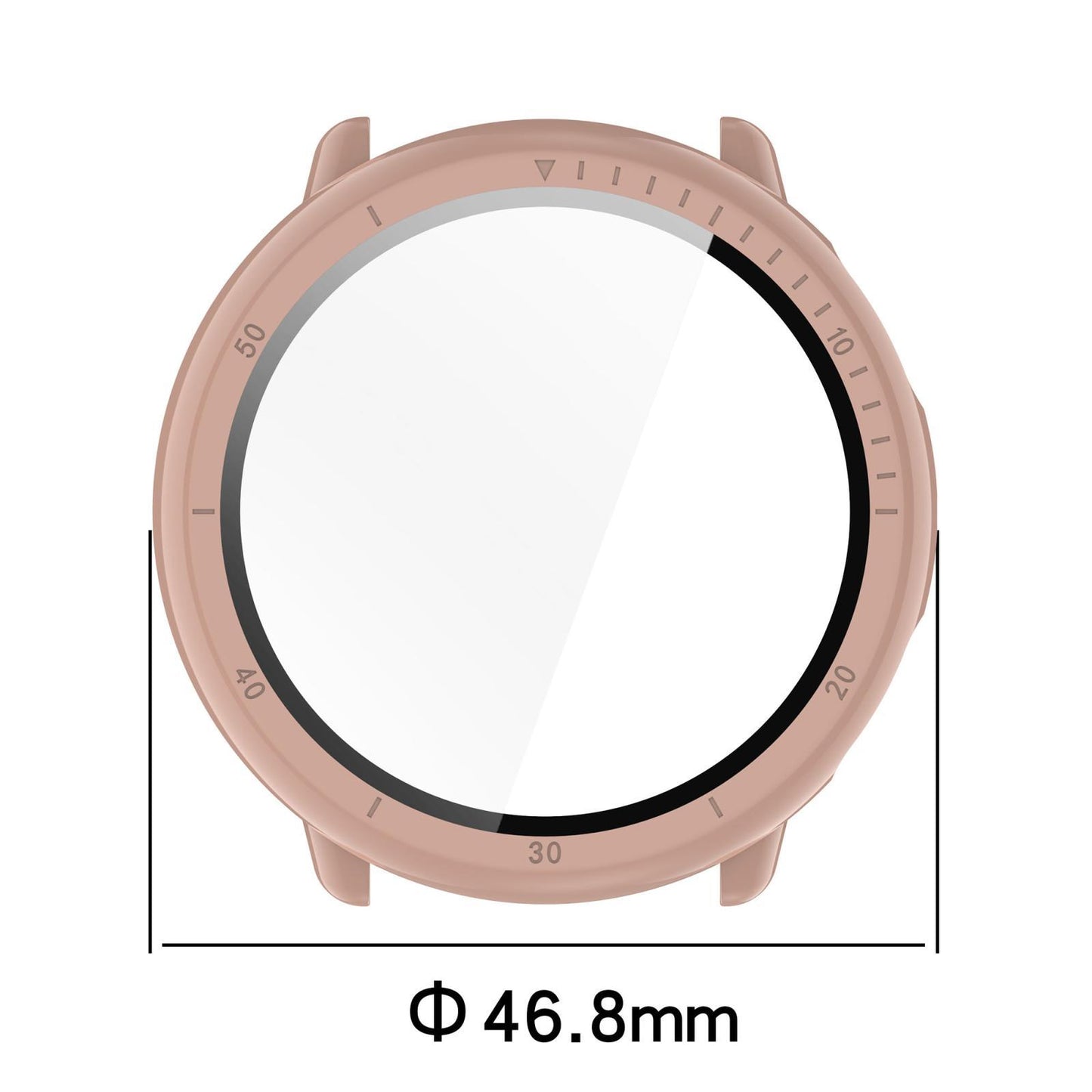 Amazfit Active 2 A2437 PC Watch Case with Tempered Glass Screen Protector Full Coverage