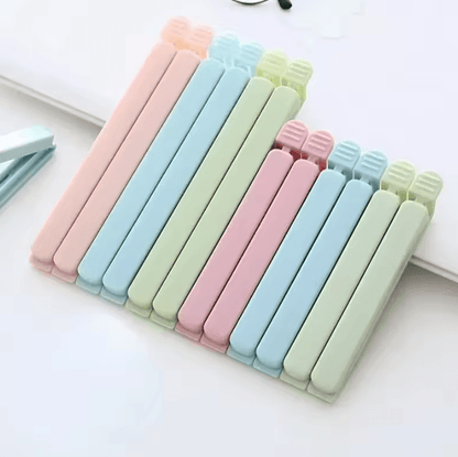 10-Piece Reusable Food Bag Sealing Clips for Kitchen Storage