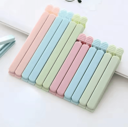 10-Piece Reusable Food Bag Sealing Clips for Kitchen Storage